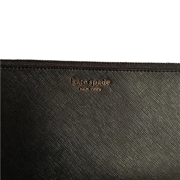 Kate Spade Black Saffiano Leather Wristlet - Picture 9 of 13